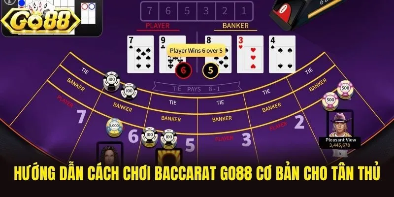 Hướng dẫn cách chơi Baccarat Go88 cơ bản cho tân thủ