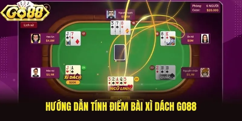 Hướng dẫn tính điểm bài Xì Dách Go88