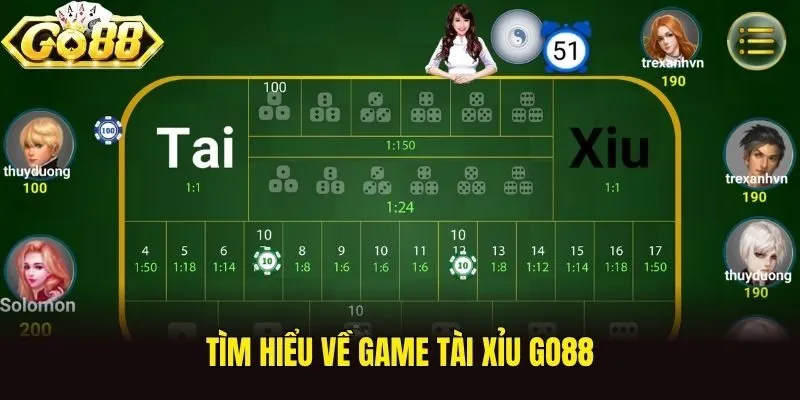 Tìm hiểu về game tài xỉu Go88